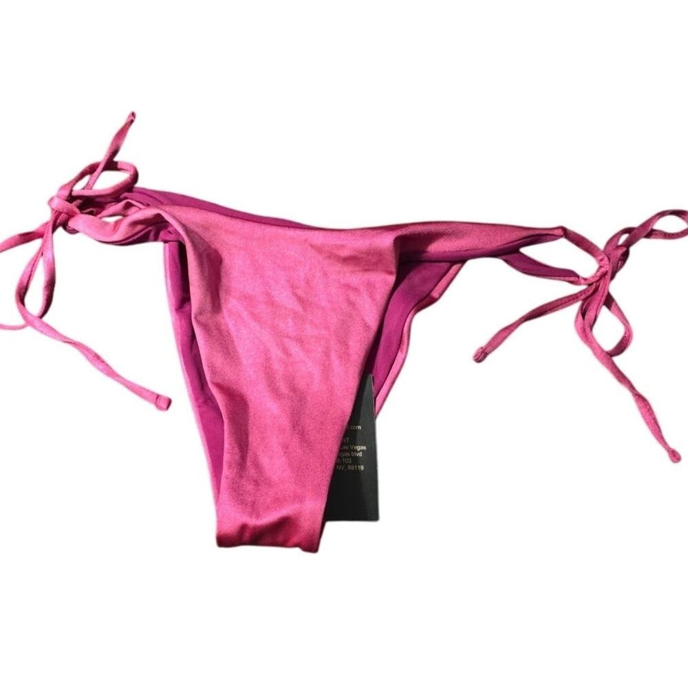 Mermaid Swimwear Separates  Dark Pink Sting Bikini Bottom NWT Sz L‎